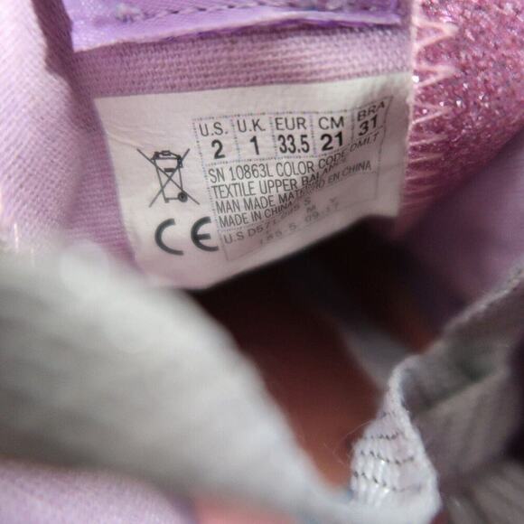 Skechers Shoes Kids 2 Sneakers Twinkle Toes High Top Active Stars Light Up Girls - Picture 13 of 14